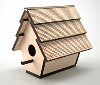 Laser cut birdhouse
